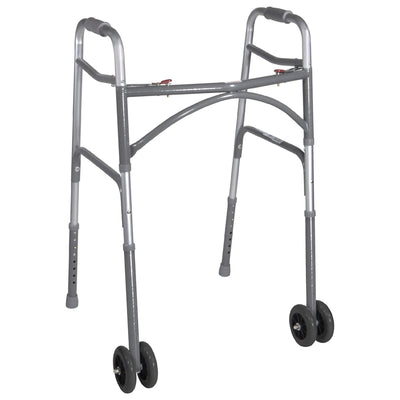 McKesson Bariatric Folding Walker with Wheels