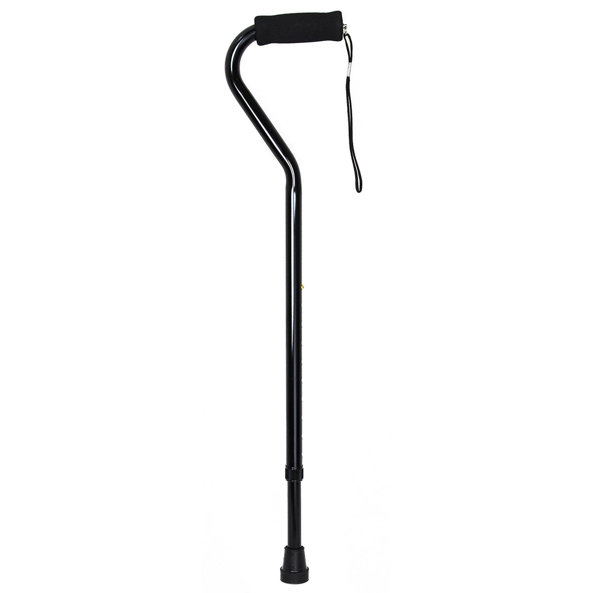 McKesson Aluminum Offset Cane Black
