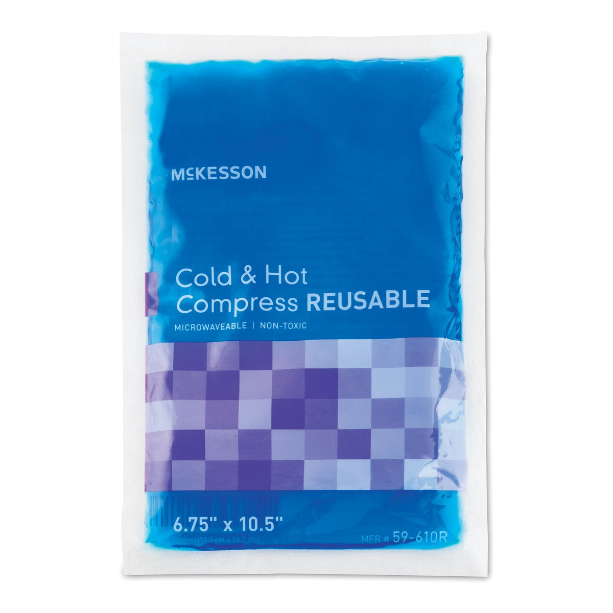 McKesson Hot & Cold Compress, Reusable, Microwaveable, Non-Toxic Gel 2.5 x 5 Inch Case of 150