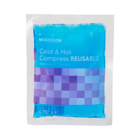 McKesson Hot & Cold Compress, Reusable, Microwaveable, Non-Toxic Gel 2.5 x 5 Inch Case of 150