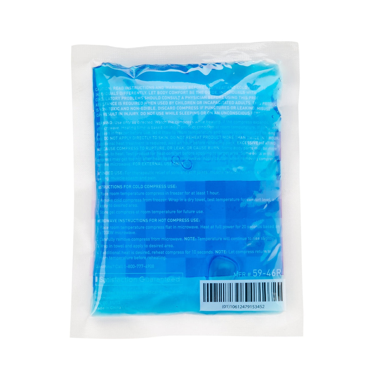 McKesson Hot & Cold Compress, Reusable, Microwaveable, Non-Toxic Gel 2.5 x 5 Inch Case of 150