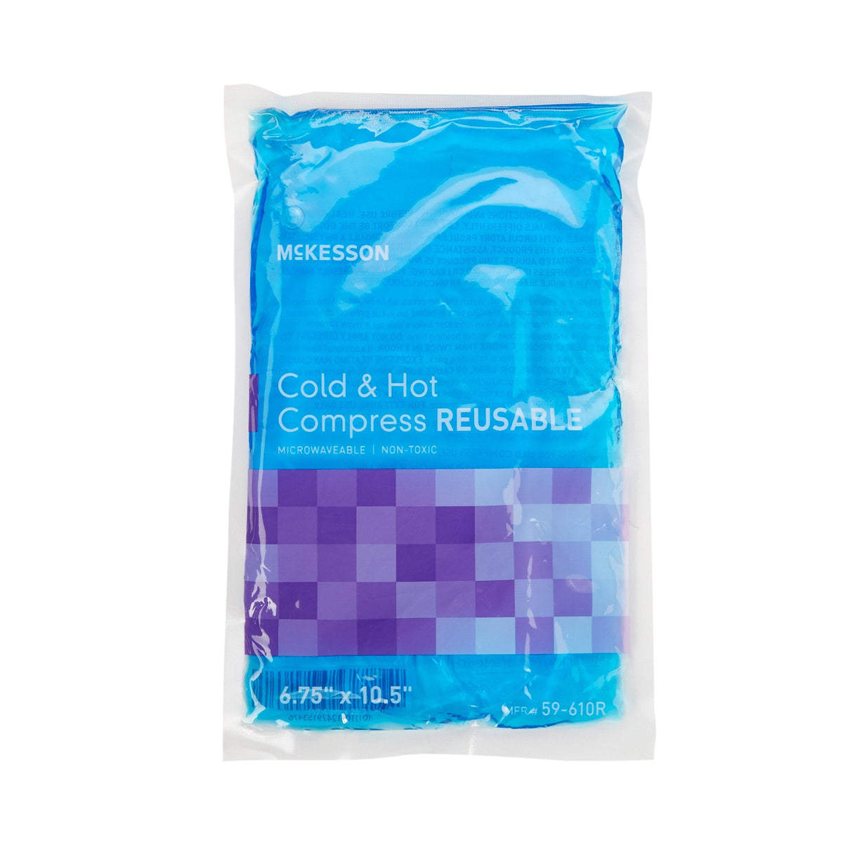 McKesson Hot & Cold Compress, Reusable, Microwaveable, Non-Toxic Gel 2.5 x 5 Inch Case of 150