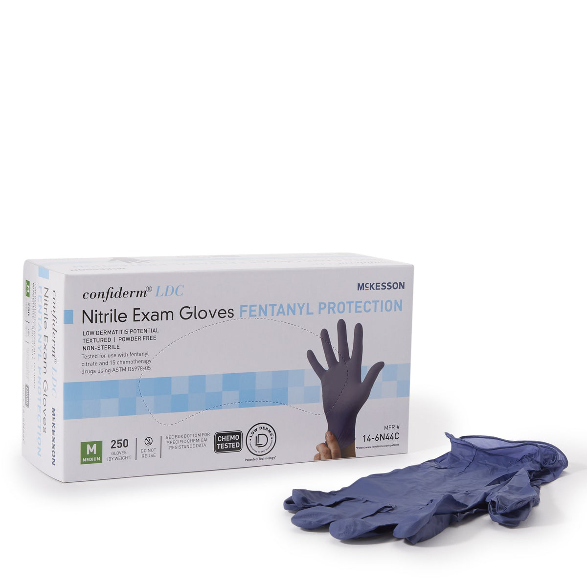 McKesson Confiderm® LDC Exam Glove M Box of 250