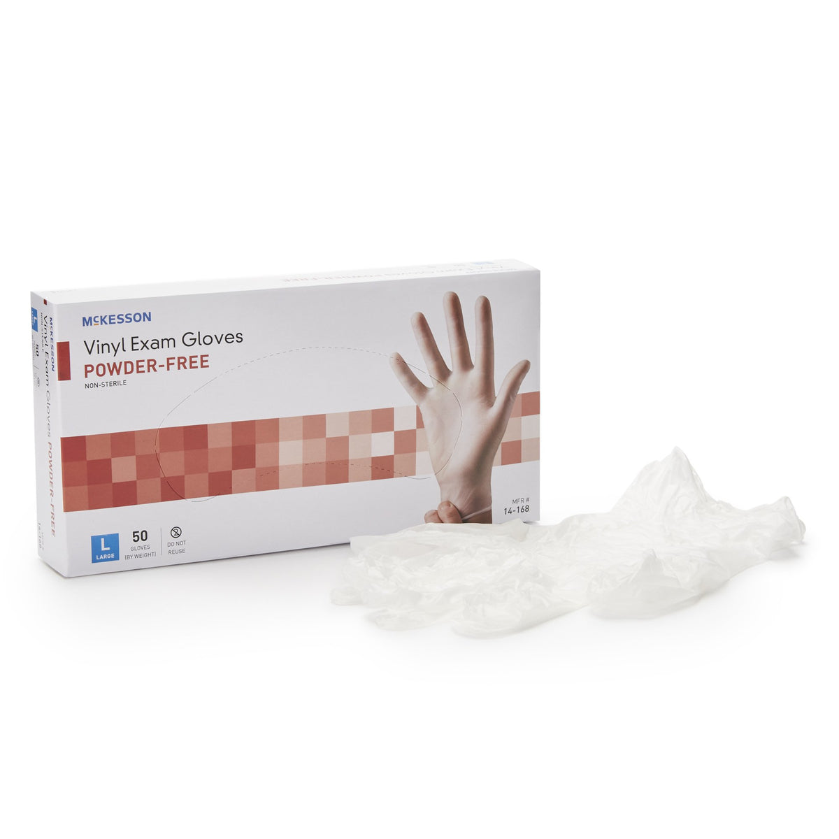 McKesson Confiderm® Vinyl Exam Glove S Box of 50