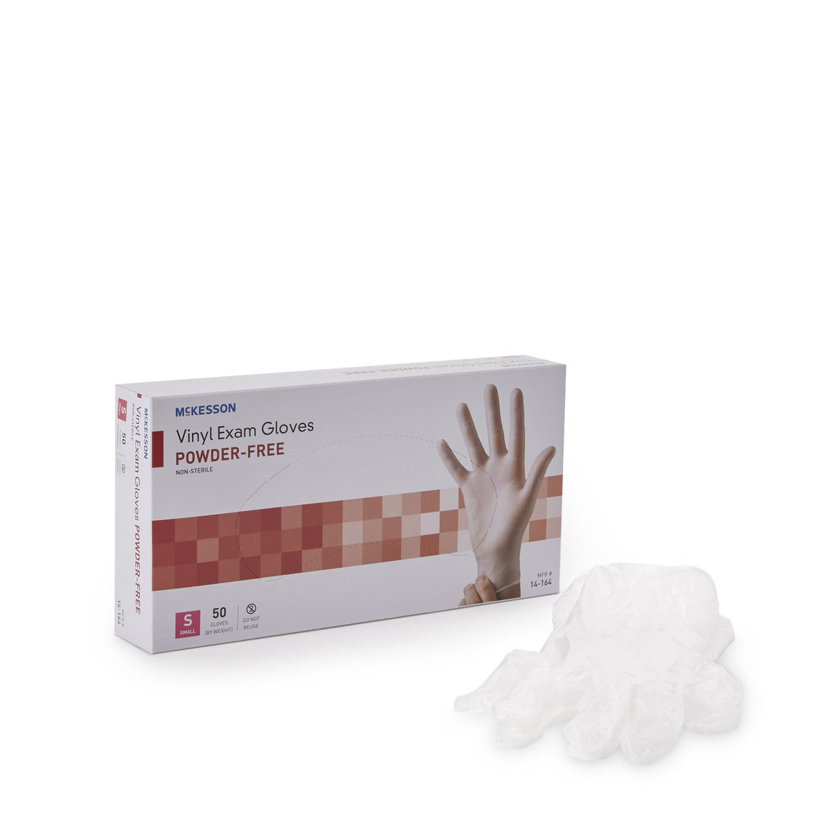 McKesson Confiderm® Vinyl Exam Glove S Box of 50