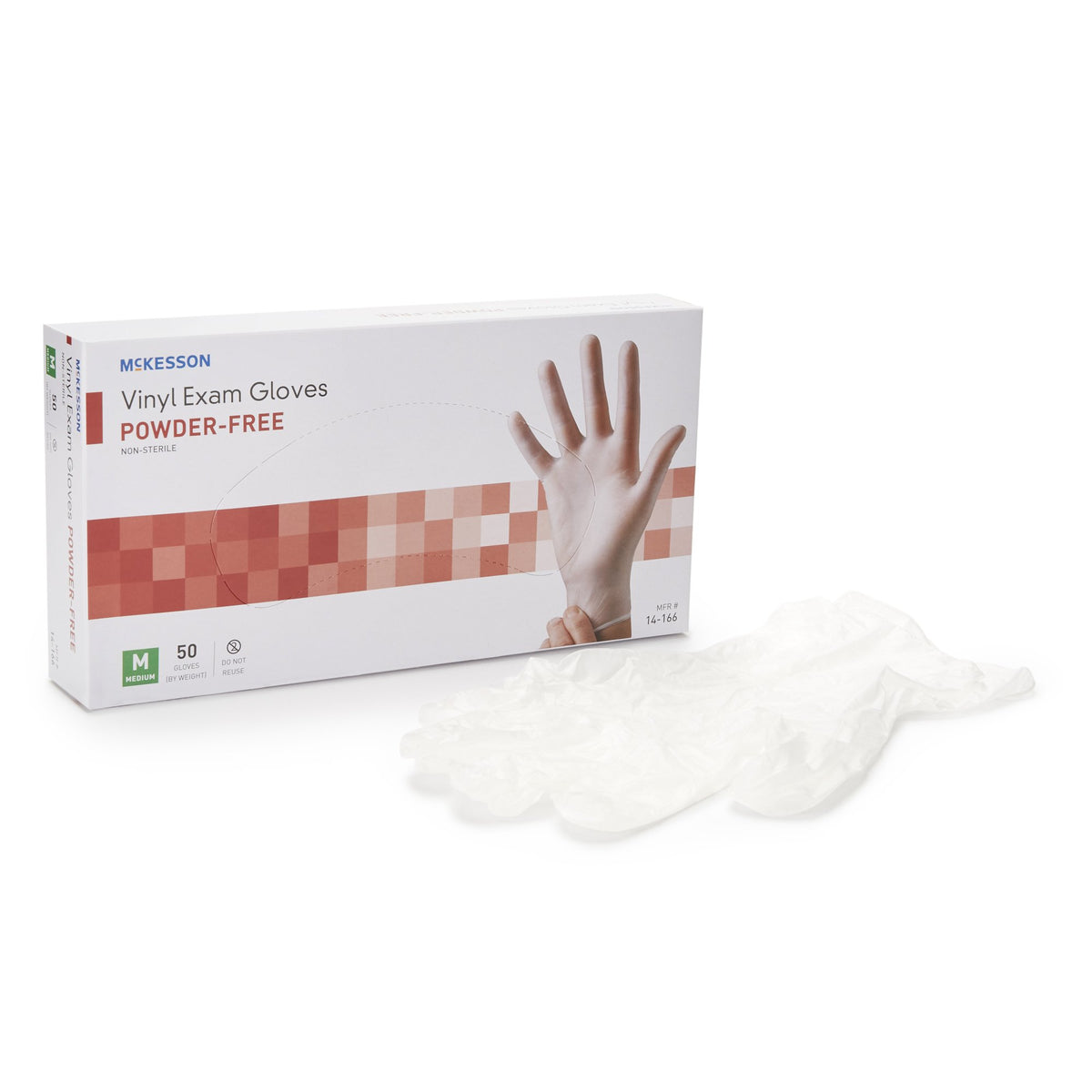 McKesson Confiderm® Vinyl Exam Glove S Box of 50
