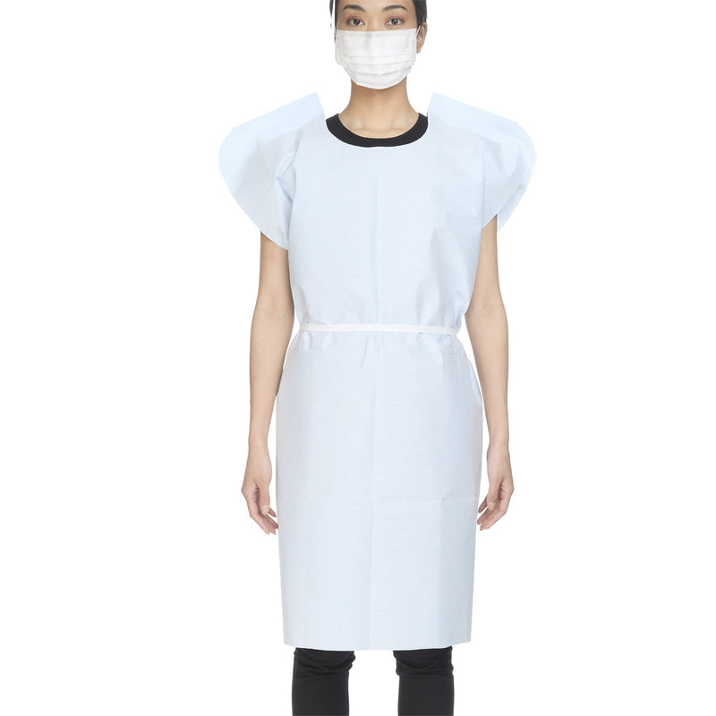 McKesson Exam Gown Blue Case of 50