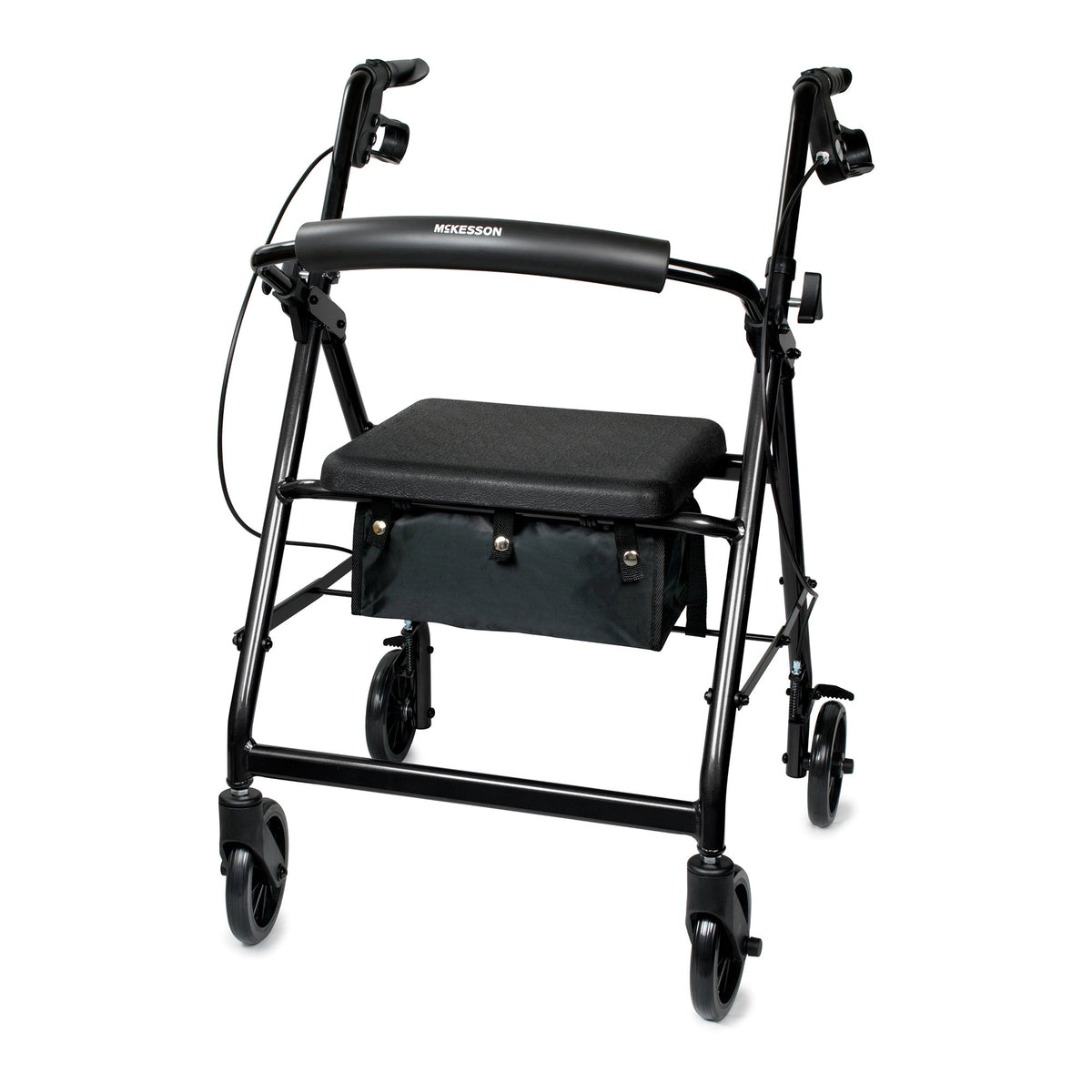McKesson Folding Aluminum Four-Wheel Rollator Green