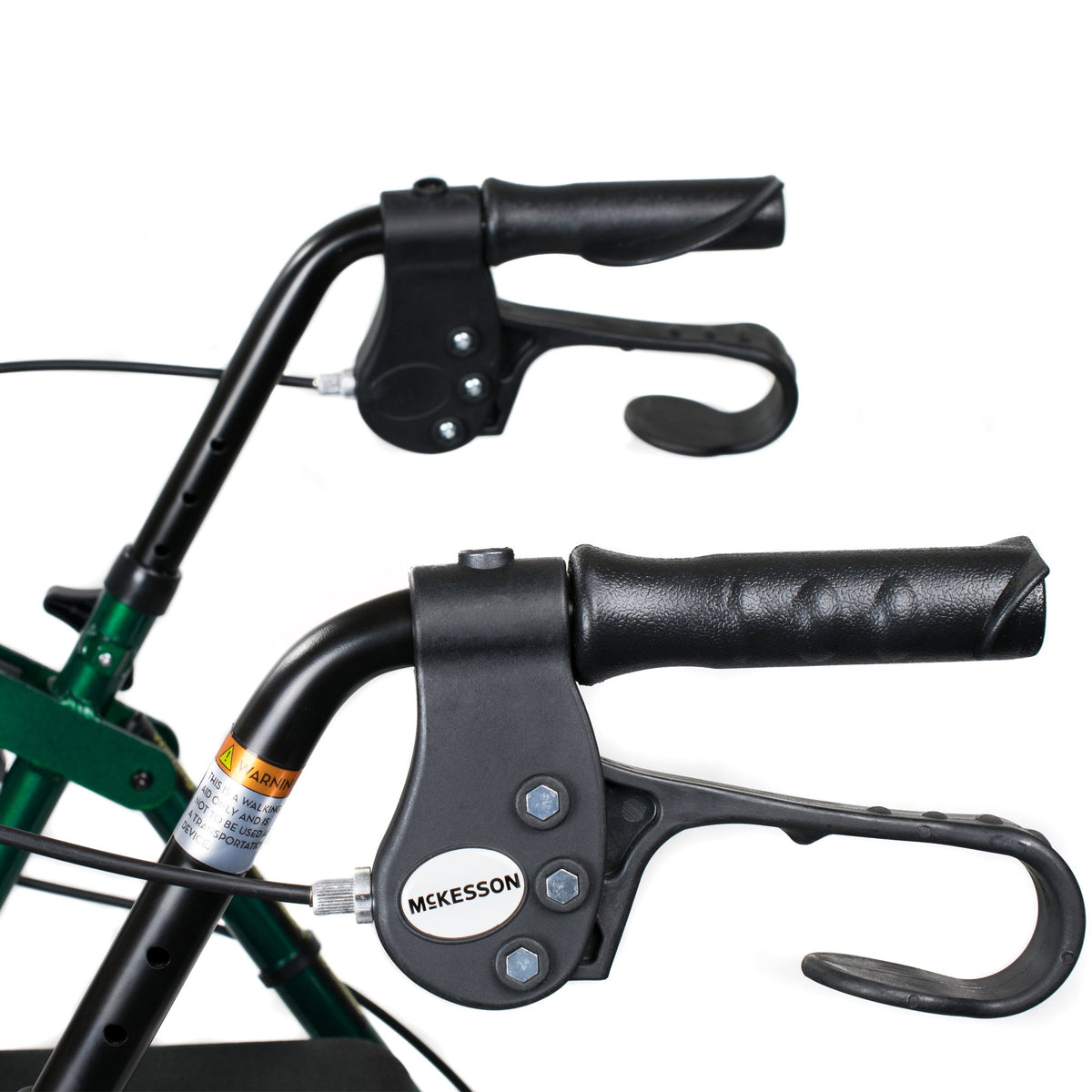 McKesson Folding Aluminum Four-Wheel Rollator Green