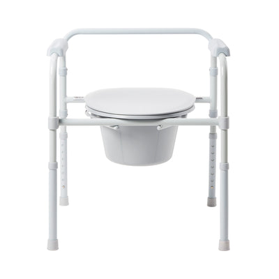 McKesson Folding Steel-Frame Commode