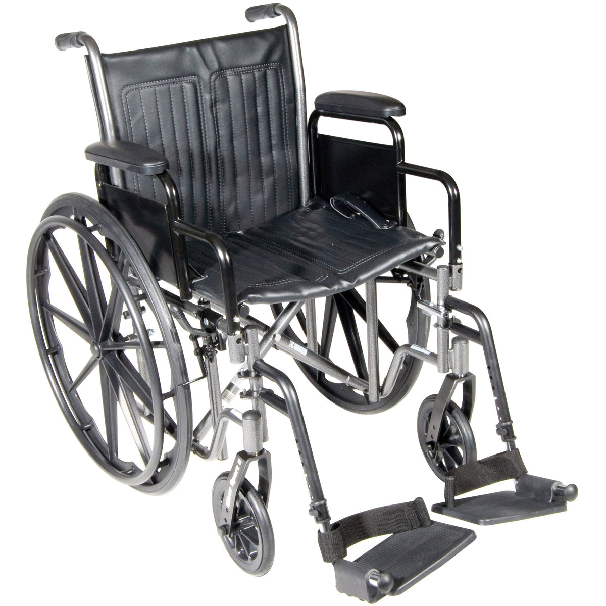 McKesson Heavy Duty Wheelchair Desk Length Arm Swing-Away Elevating Legrest