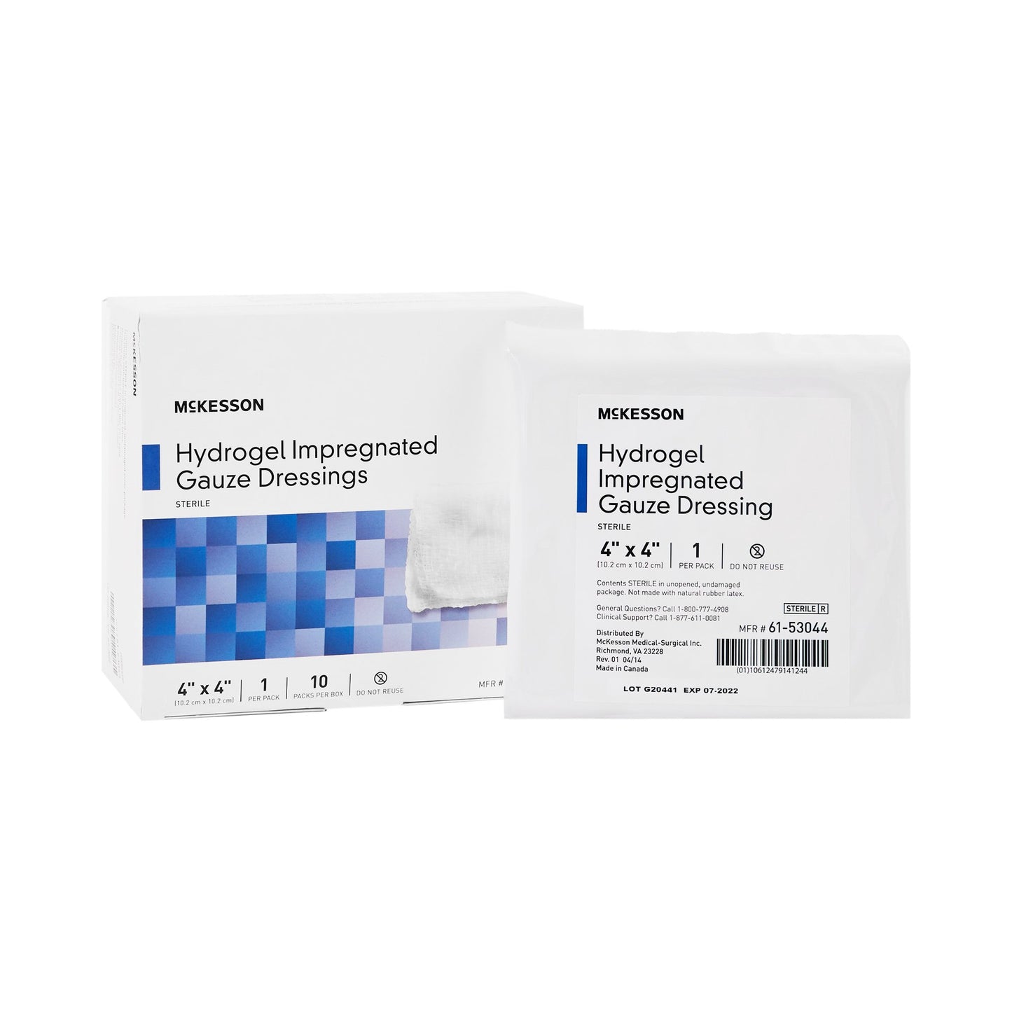 McKesson Hydrogel Gauze Dressing 2" x 2" 1 Each