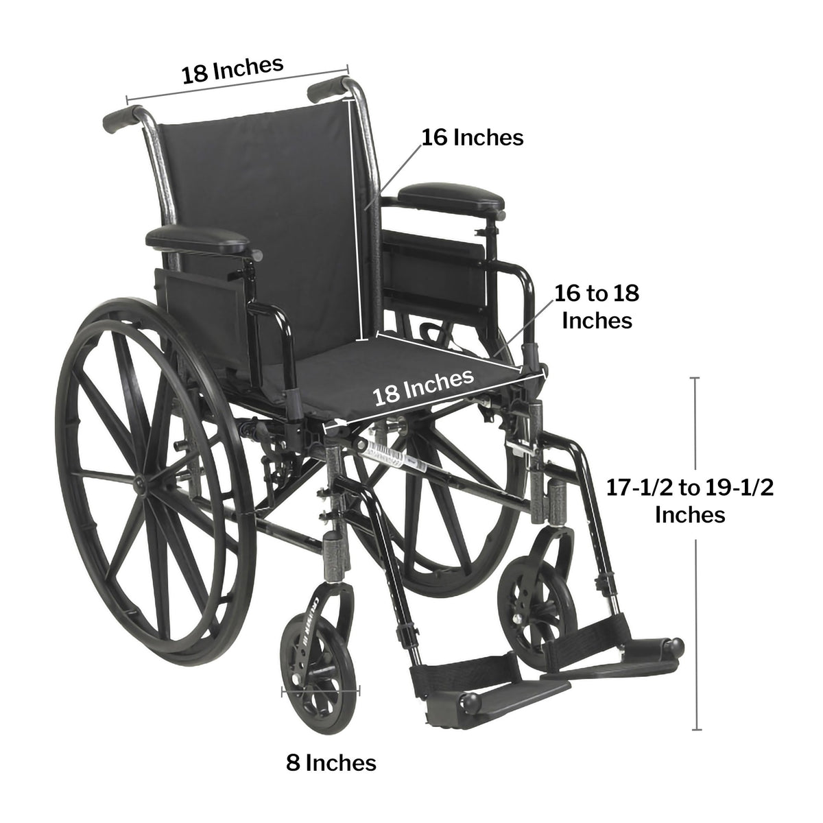 McKesson Manual Lightweight Wheelchair