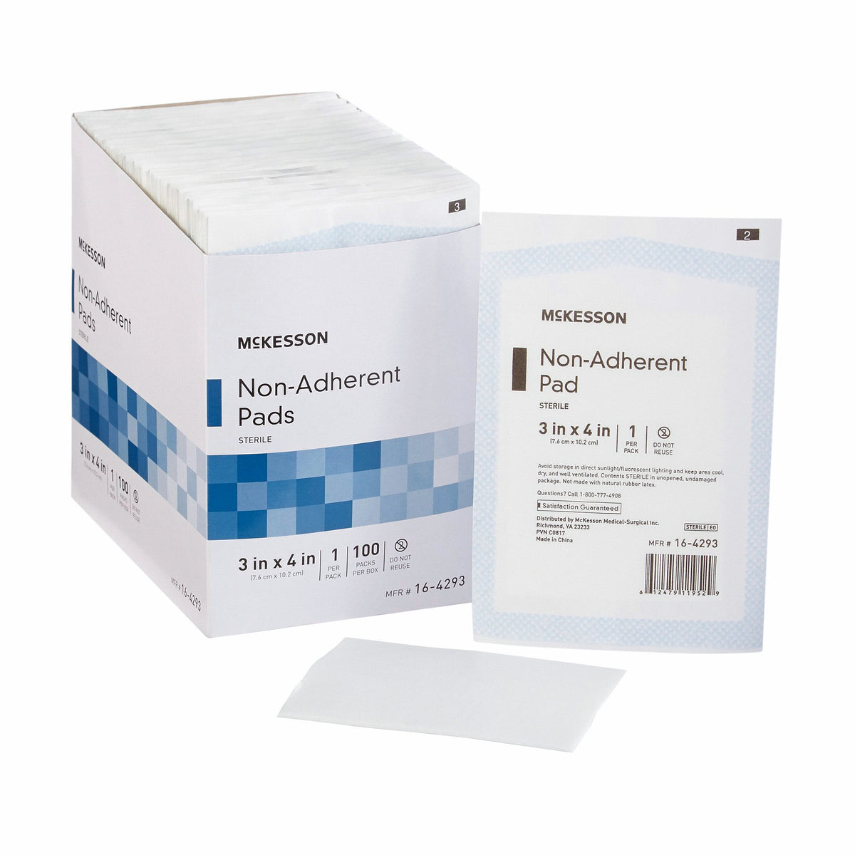 McKesson Non-Adherent Dressing 2" x 3" 1 Each