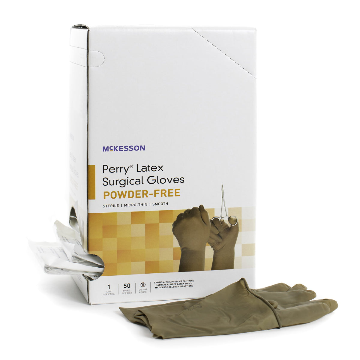 McKesson Perry® Latex Surgical Glove 5.5 Box of 50