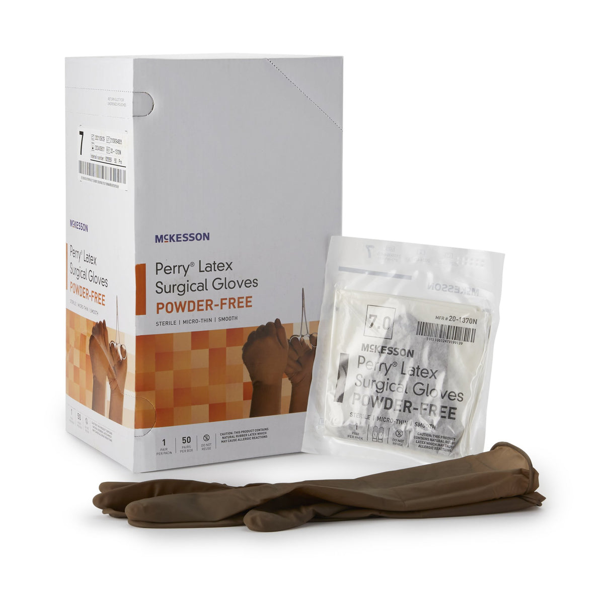 McKesson Perry® Latex Surgical Glove 5.5 Box of 50