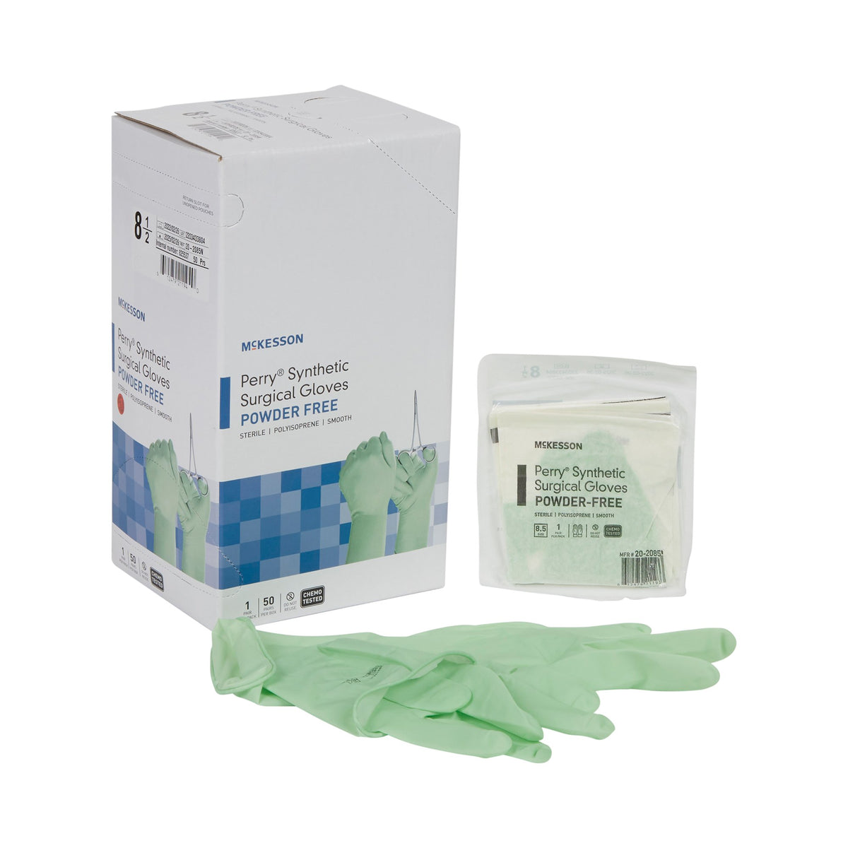 McKesson Perry® Performance Plus Polyisoprene Surgical Glove 5.5 Box of 50