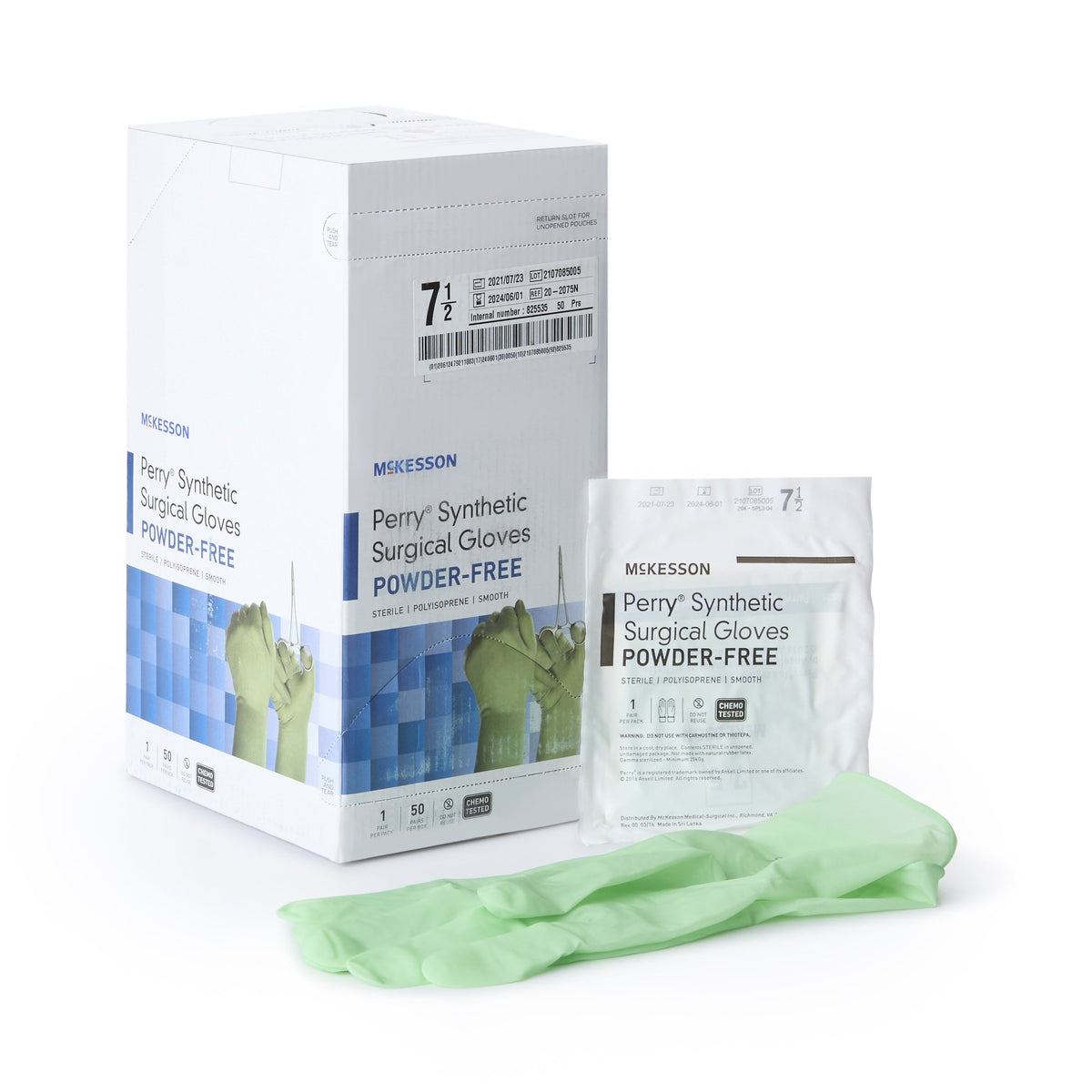 McKesson Perry® Performance Plus Polyisoprene Surgical Glove 5.5 Box of 50