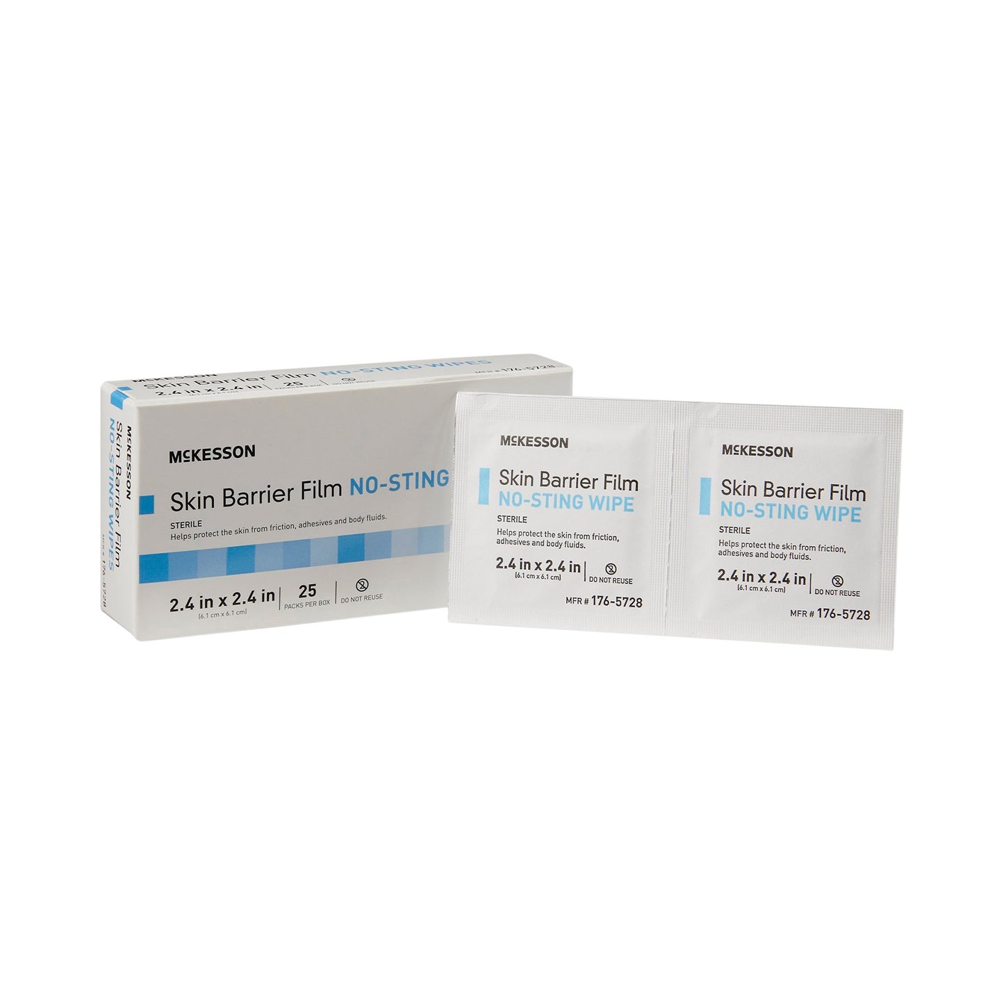McKesson Skin Barrier Wipe Box of 25