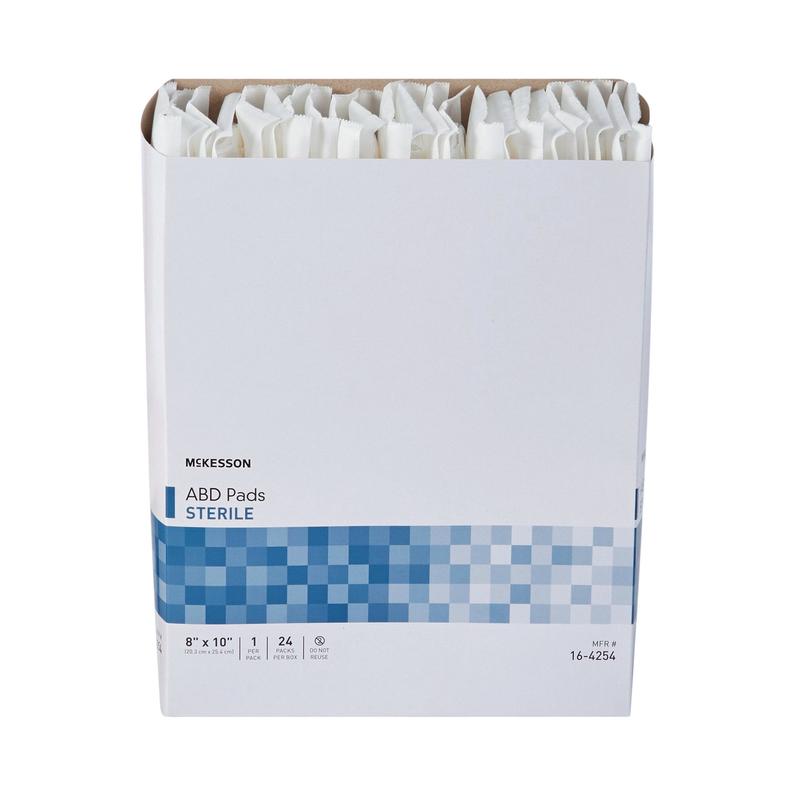 Mckesson Sterile Abdominal Pad 8" x 10" Box of 24