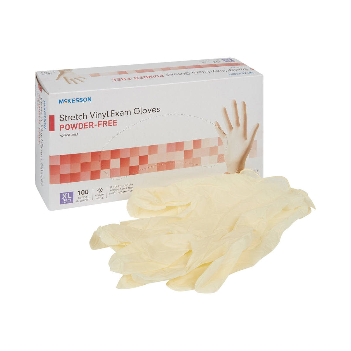 McKesson Stretch Vinyl Exam Glove S Box of 100