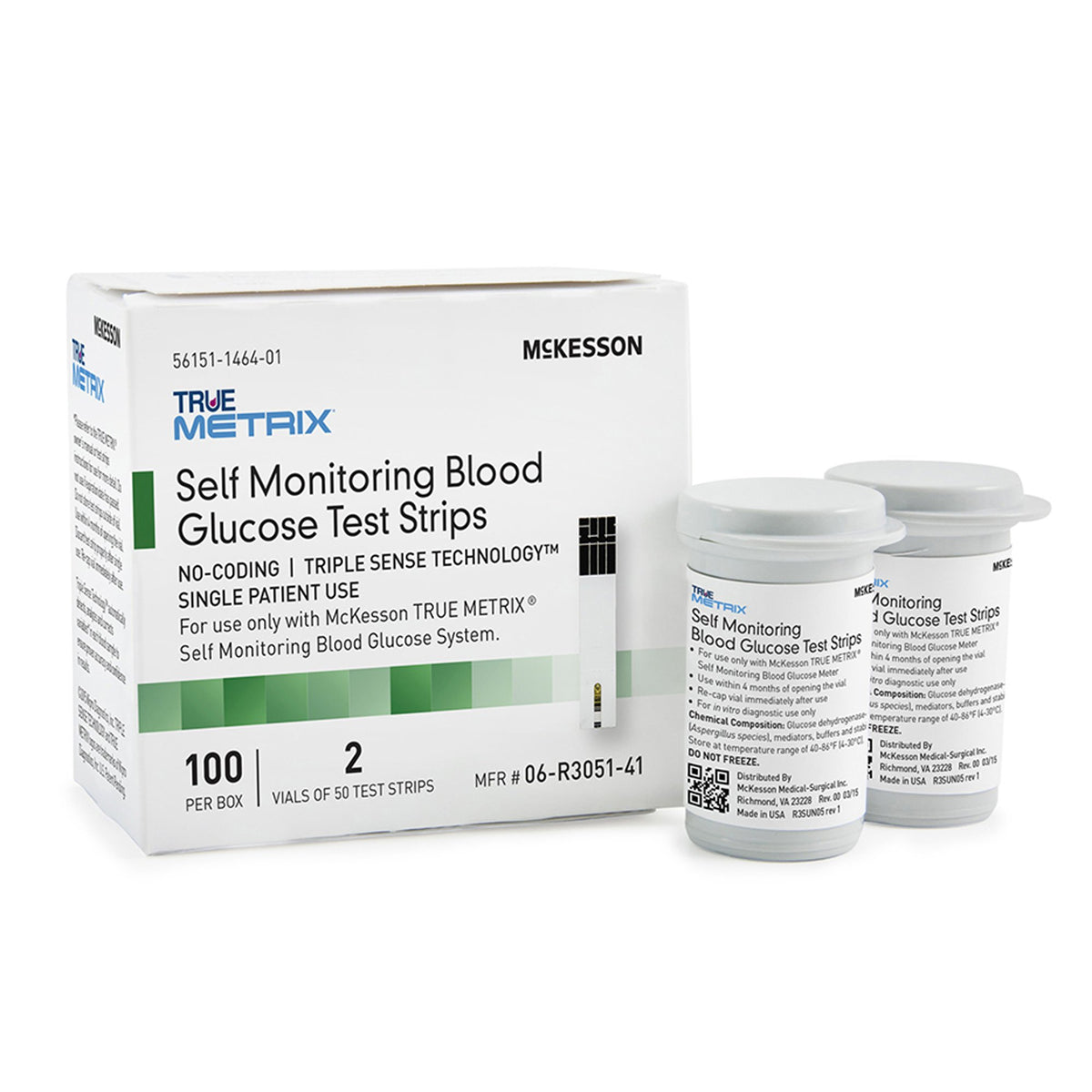 McKesson TRUE METRIX Blood Glucose Test Strips Case of 1200