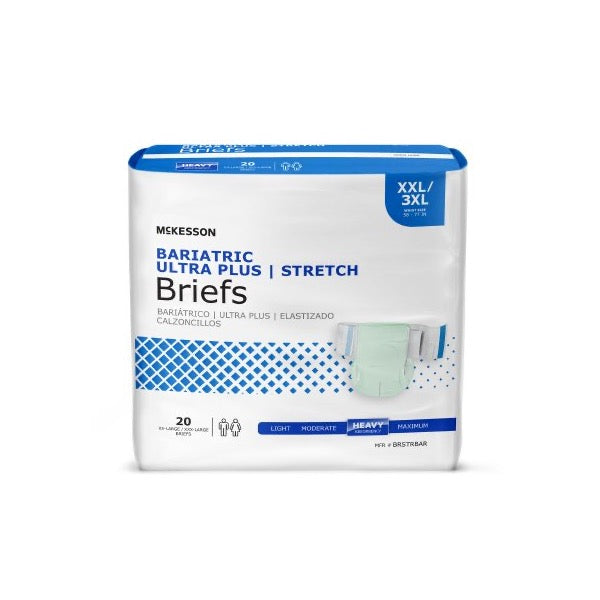 McKesson Ultra Plus Bariatric Briefs 3XL 1 Bag