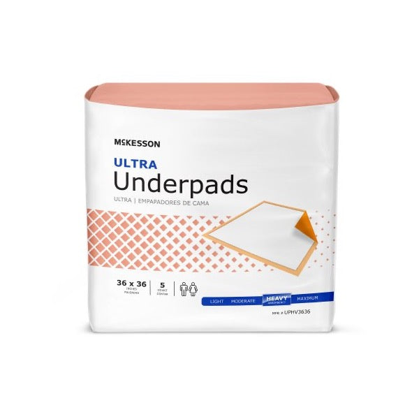 McKesson Ultra Underpads 30 x 30 Inch Bag of 10