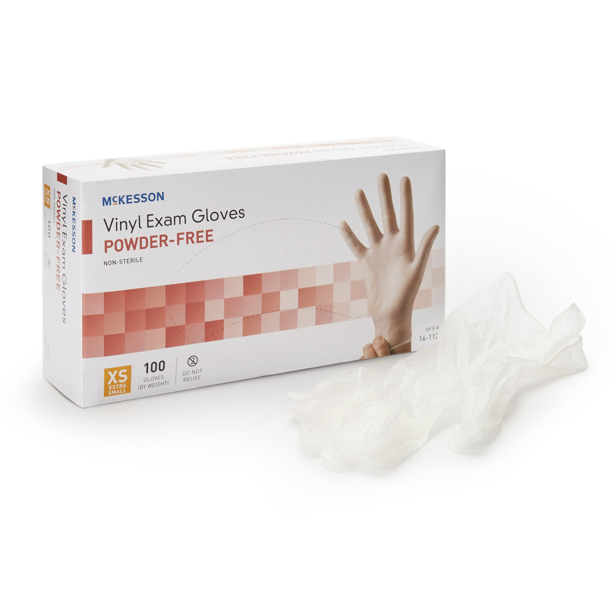 McKesson Vinyl Exam Glove XS Box of 10