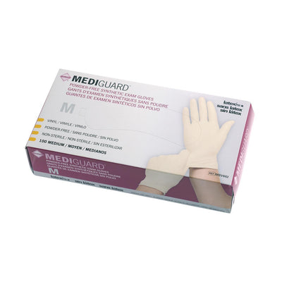 MediGuard Synthetic Vinyl Exam Gloves M Case of 1000