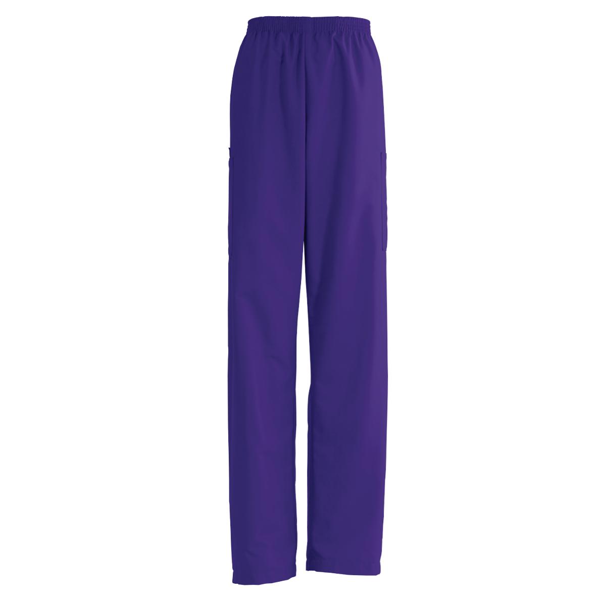 Medline AngelStat Unisex Cargo Scrub Pants with Elastic Waist Tall/Long Length 34" Inseam Ceil Blue S