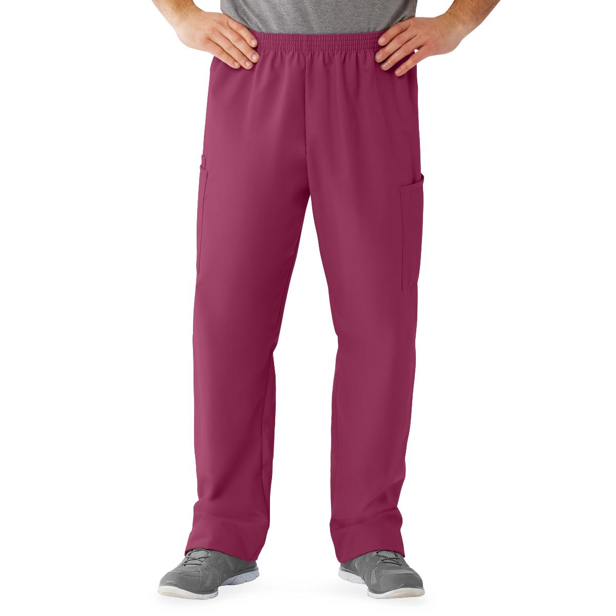 Medline AngelStat Unisex Cargo Scrub Pants with Elastic Waist Medium Length 32" Inseam Ceil Blue XS