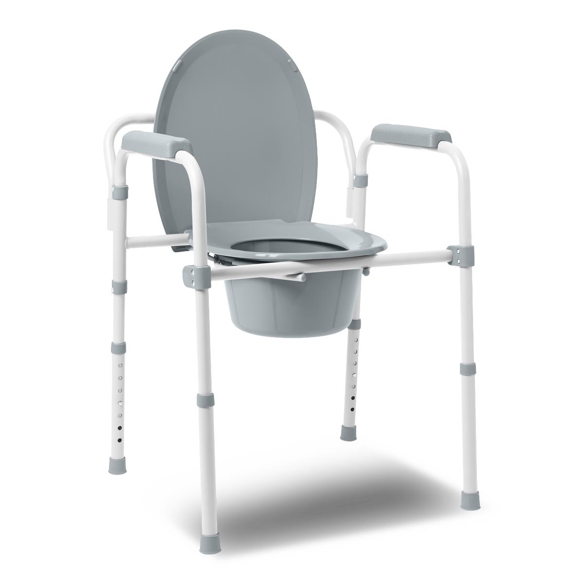 Guardian® Folding 3-in-1 Steel Commode Each