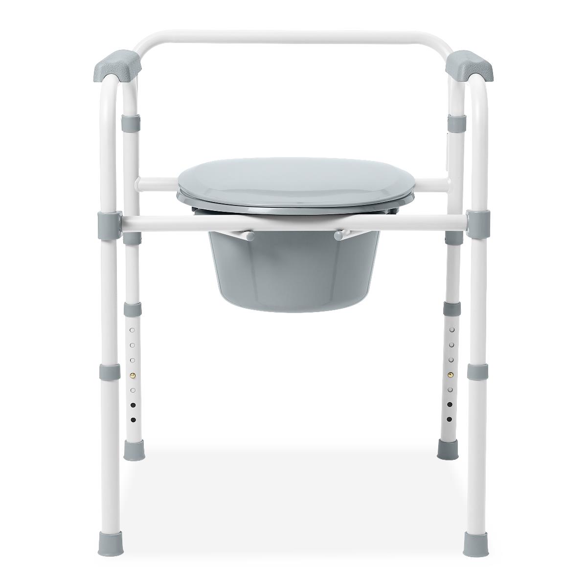 Guardian® Folding 3-in-1 Steel Commode Each