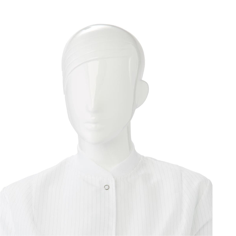 Medline ResiStat® Mens Static & Fluid-Resistant Barrier Lab Coat XS White