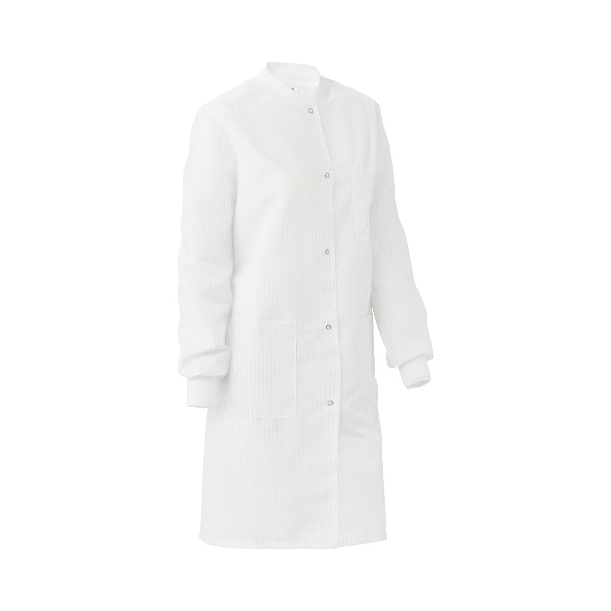 Medline ResiStat® Mens Static & Fluid-Resistant Barrier Lab Coat XS White
