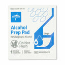 Medline Sterile Alcohol Prep Pads M Box of 200