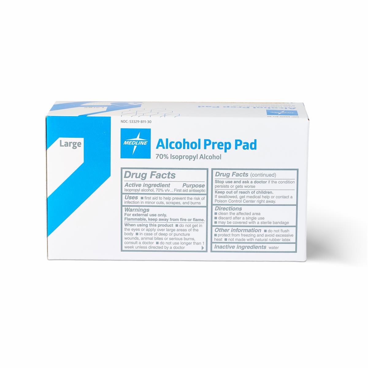 Medline Sterile Alcohol Prep Pads M Box of 200