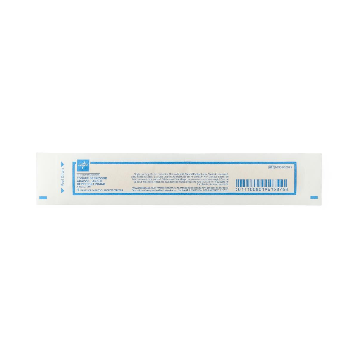 Medline Sterile Tongue Depressors 5.5" Box of 100