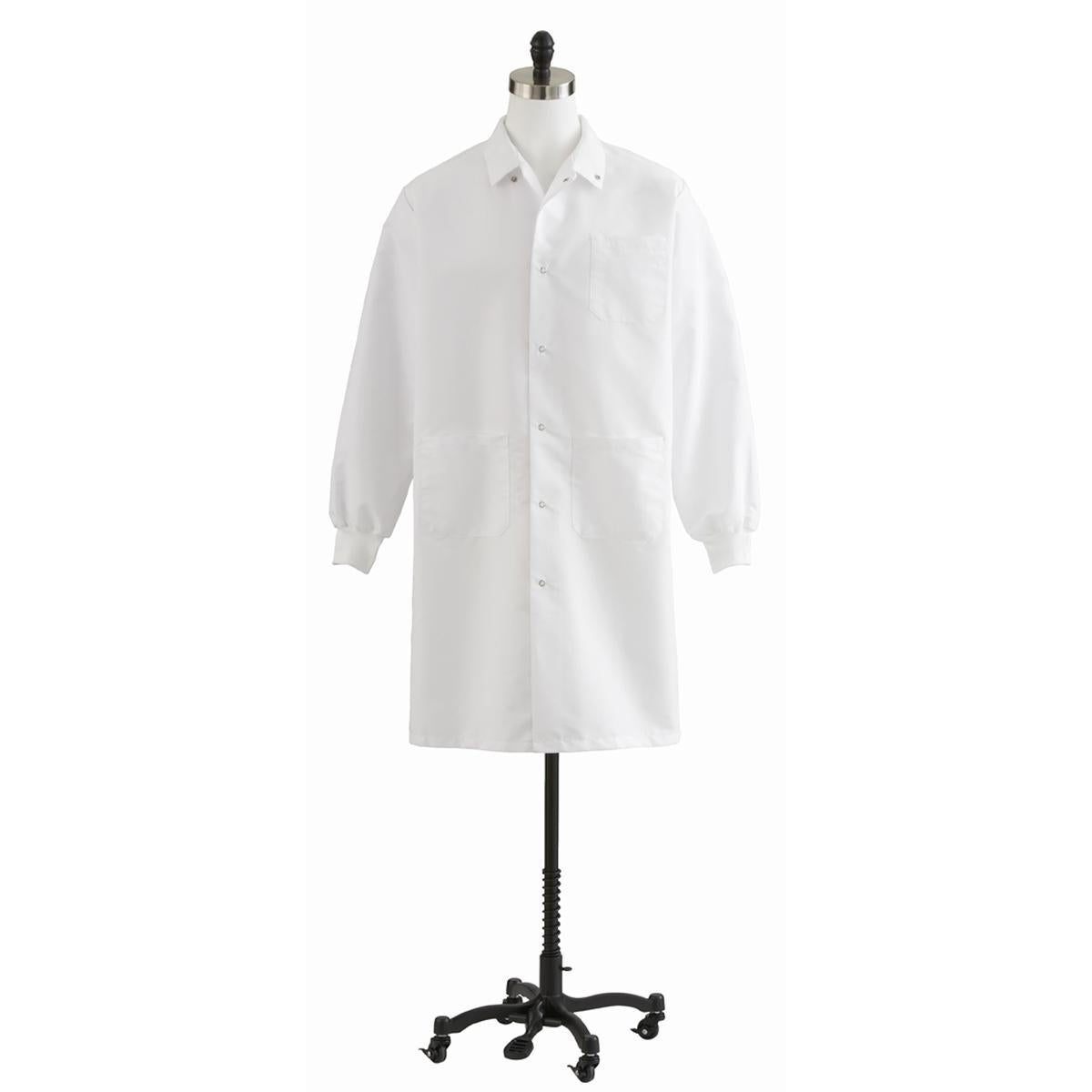 Medline Unisex Knit Cuff Knee Length Lab Coats XS