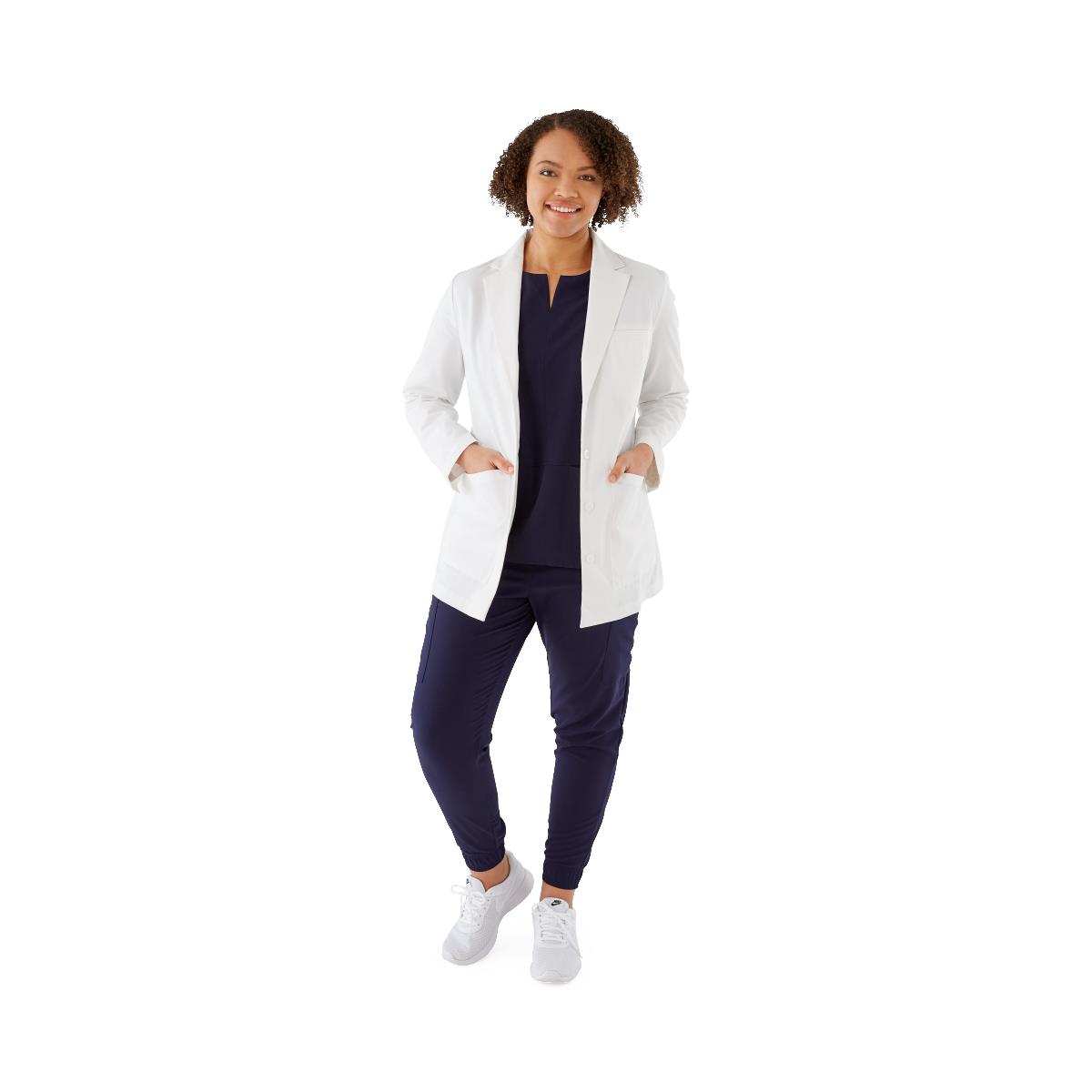 Medline Women's Classic Consultation-Length Lab Coats S