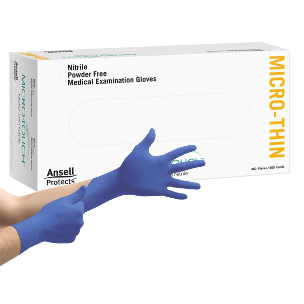 Micro-Touch® Micro-Thin Nitrile Exam Glove S Box of 300