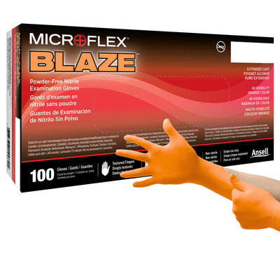 Microflex® Blaze® Nitrile Exam Glove XL Box of 100