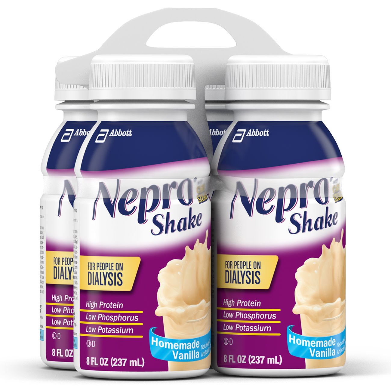 Nepro® with Carbsteady® Therapeutic Nutrition for People on Dialysis Vanilla Bottle Pack of 4