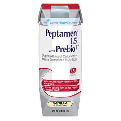 Peptamen® 1.5 with Prebio 1™ Vanilla Peptide-Based Calorically Dense Complete Nutrition 1 Each