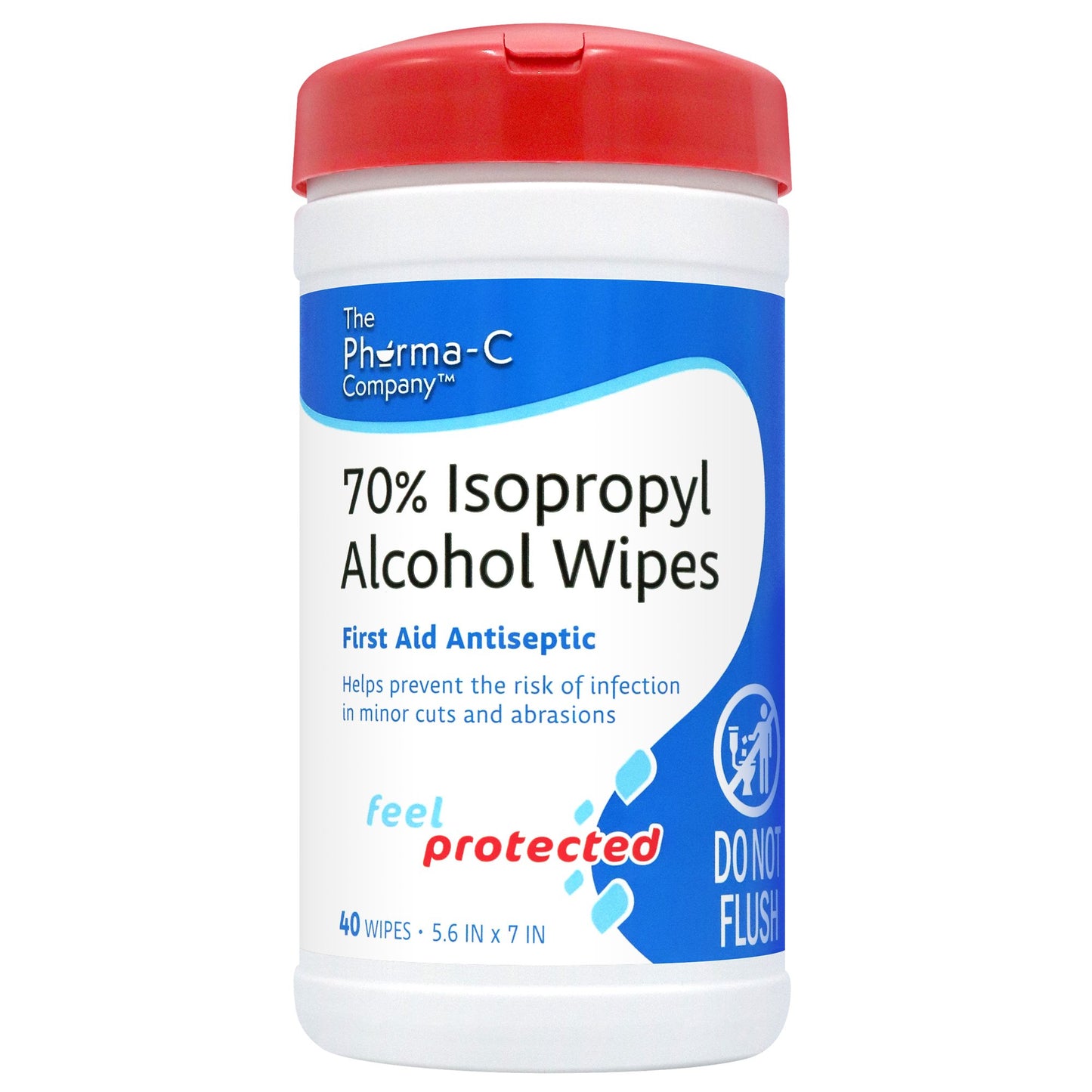 Pharma-C-Wipes® Isopropyl Alcohol Antiseptic Case of 6