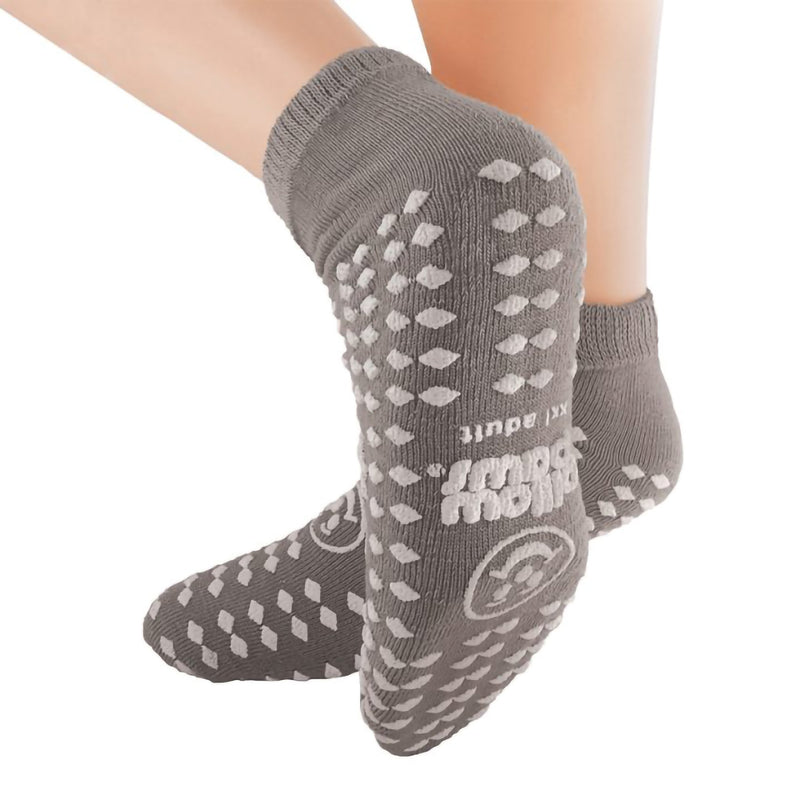 Pillow Paws® Slipper Socks Double Print 2XL Gray Case of 48