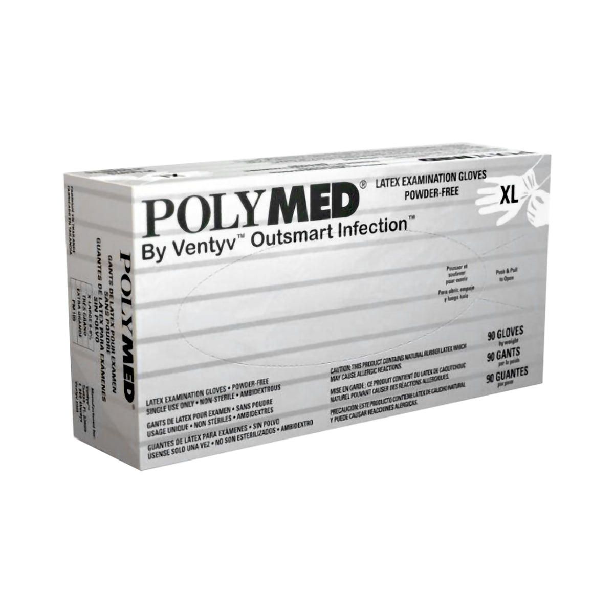 Polymed® Latex Exam Glove XS Box of 100