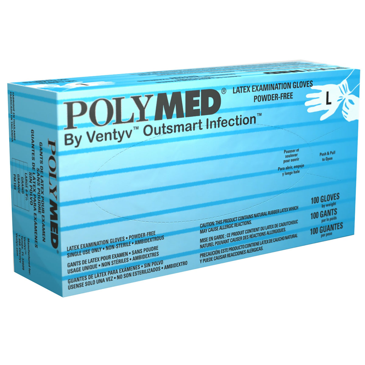 Polymed® Latex Exam Glove XS Box of 100