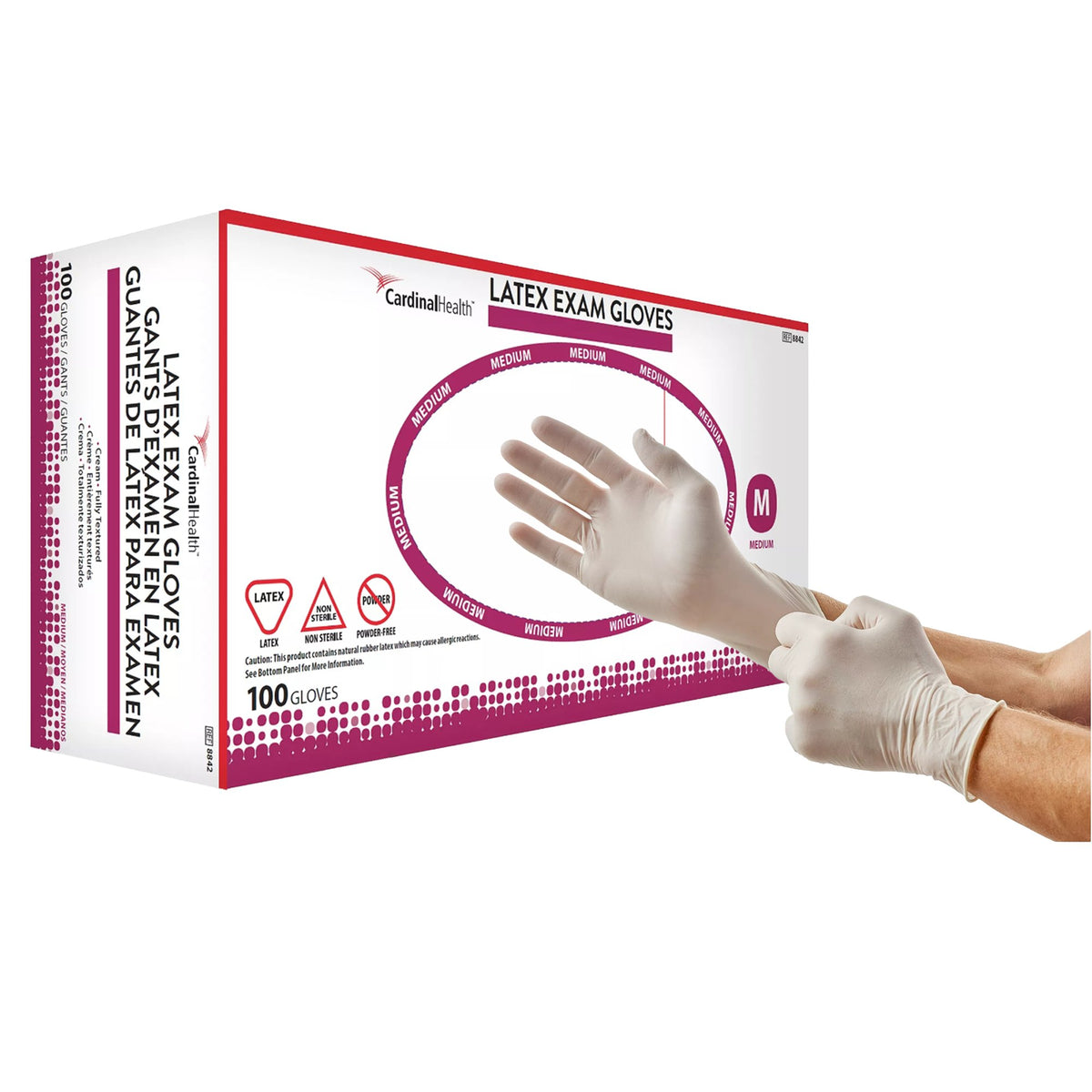 Positive Touch® Latex Exam Glove M Case of 1000